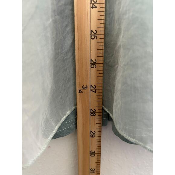 Coco + Carmen Boho Top Size S-M Blue Ombre Bell Sleeve Sheer Fairy Feminine Flow - Picture 12 of 13